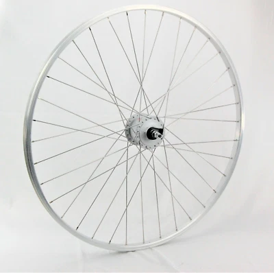 28 Zoll Vorderrad mit Shimano Nexus Nabendynamo  Alu Kastenfelge silber  - Bild 1 von 2