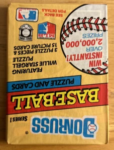 1991 Donruss Series 1 Baseball Wax Pack Greg Hibbard White Sox Showing On Top - Picture 1 of 2