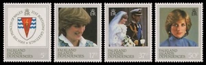 Georgia del Sur 1982 - Mi-N.o 112-115 A ** - Estampillada sin montar o nunca montada - Princesa Diana - Imagen 1 de 1