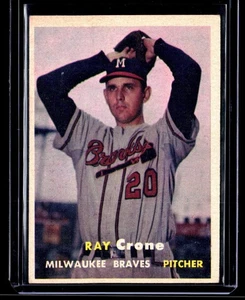 1957 Topps Ray Crone Milwaukee Braves #68 ! SET BREAK - Picture 1 of 2