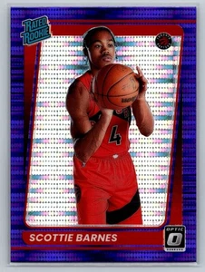 2021-22 Donruss Optic #186 Scottie Barnes RC Target Purple Pulsar Raptors NBA - Picture 1 of 2