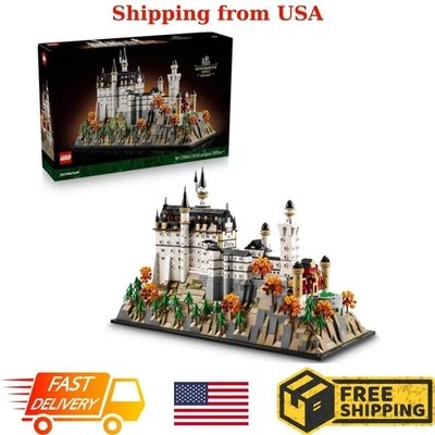 LEGO Arquitectura Neuschwanstein Castillo Construcción Juguete Set - Regalo - 21063 Foto 1 de 4