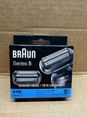 Cabezal de afeitadora eléctrica Braun 54B Serie 5 cabezal de repuesto (negro) Foto 1 de 4