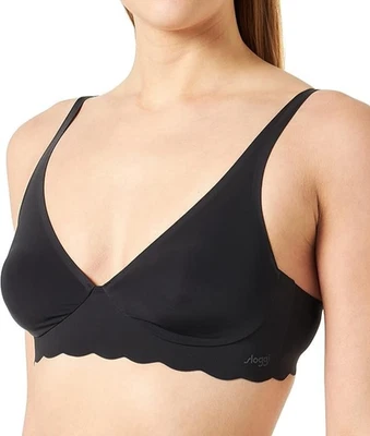 Sloggi Zero Microfibre 2.0 H Soft Bra  Ungepolstert XL Schwarz Neu - Bild 1 von 4