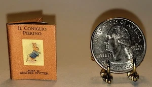 1:12  SCALE MINIATURE BOOK BEATRIX POTTER IL CONIGLIO PIERINO - Picture 1 of 8