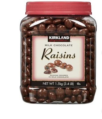 Pasas Kirkland Signature, chocolate con leche, 3,4 lb Foto 1 de 3