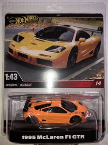 Hot Wheels Premium 1995 McLaren F1 GTR #14 1:43 Scale Fast Same Day Shipping New - Picture 1 of 7