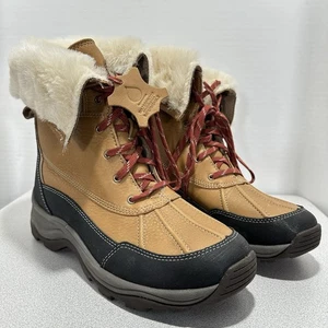 Clarks Mazlyn Arctic Mujer Talla 10 Botas Pato Marrón Aislado Piel Sintética - Imagen 1 de 9