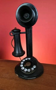 Antique Automatic Electric Candlestick Telephone For Parts Or Restoration - Picture 1 of 12