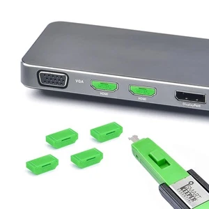 SmartKeeper Essential / 4 x HDMI Port Blockers inkl. Key/Grün - Photo 1/2