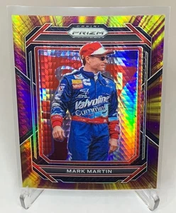 2023 Panini Prizm Nascar Mark Martin Purple Yellow Hyper Prizm #82 - Picture 1 of 2