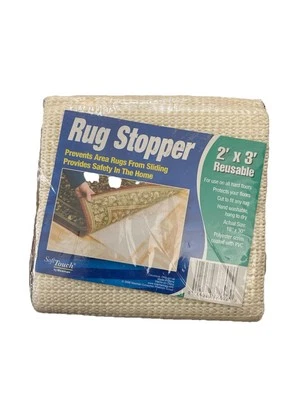 New Soft Touch Rug Stopper Non Slip Rug Pad Gripper Pad 2 Feet X 3 Feet. - Image 1 of 3