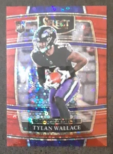 Tylan Wallace RC 2021 Panini Select #78 Red Disco Prizm/49 Ravens. B1D - Imagen 1 de 3