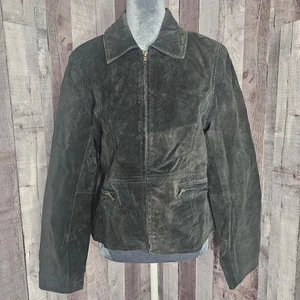 Abrigo Chaqueta Forrada Wilda Cuero Genuino Nueva York EE. UU. De Colección Para Mujer Pequeño Regalo - Imagen 1 de 10