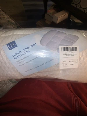 Bath Pillow Bathtub Pillow, Luxury Bath Pillows for Tub Neck and Back Support... - Image 1 of 3