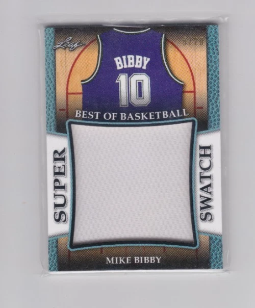 2017 Leaf Best of Basketball Super Swatch Jersey/Relic #SS-19 Mike Bibby 5/20 - Image 1 of 1