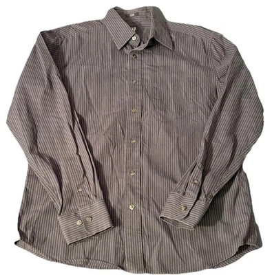 Mens Gap Navy Blue Dress Shirt Size Large 16-16.5 - Image 1 of 4