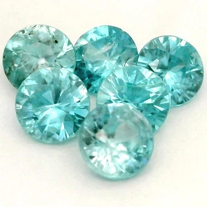 3.11Ct 6 PCS NATURAL BLUE ZIRCON FROM CAMBODIA - Picture 1 of 1