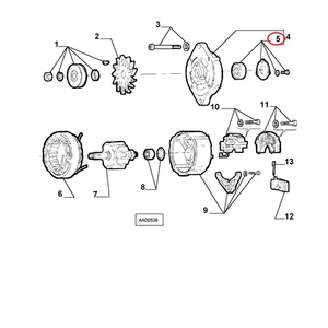 CUSCINETTO ALTERNATORE FIAT PANDA - SEICENTO ORIGINALE 9945169 - Foto 1 di 1