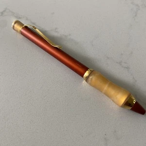 Vintage Sensa Willat Designer Whiskey & GOLD Komfort Druckkugelschreiber - Bild 1 von 7