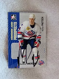 Carta Nashville Predators Nathat Paetsch firmata 05/06 ITG H&P Rochester Americans - Foto 1 di 1