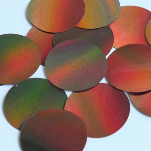 Round Sequin 50mm Bronze Brown Lazersheen Reflective Metallic Couture Paillettes - Picture 1 of 2