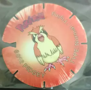 INDIA RARO 2003 NINTENDO CHEETOS TAZO POKEMON PIDGEY # 016 TIPO VOLANTE - Foto 1 di 2
