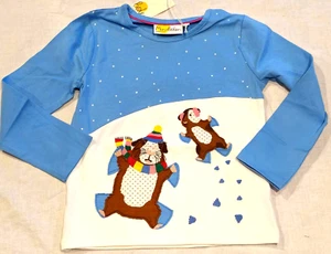 Mini Boden Applique Guinea Pig Shirt Blue NWT New 5-6 - Picture 1 of 11