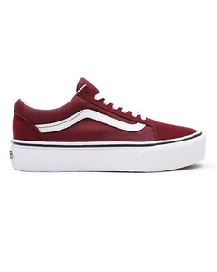 Vans Unisex alte Skool Plattformschuhe / rot weiß / UVP £75 - Bild 1 von 7