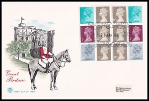 Folleto 1981 GB 50p paneles de espejo Stuart FDC Windsor H/S - Imagen 1 de 1