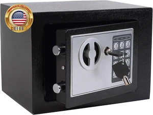 Electronic Deluxe Digital Security Safe Box Key Keypad Lock Home Office Hotel Bu - Picture 1 of 7