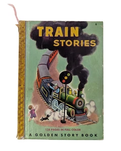 1949 Simon & Schuster Train Stories Golden Story Book - Picture 1 of 2