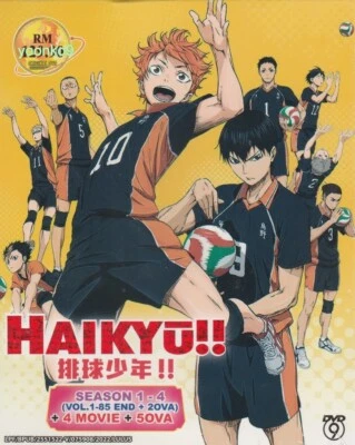 Haikyuu!!  Season 1,2,3,4 + 5 OVA + 4 Movie _ English Sub_ DVD Anime  All Region - Image 1 of 2