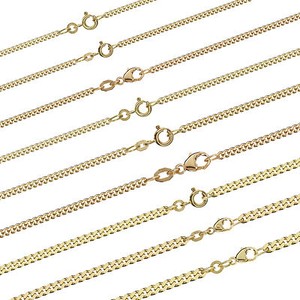 Panzerkette Massiv gelb Gold Kette Halskette Collier Echtschmuck Damen Herren