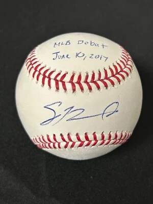 Sean Newcomb Firmado Automático con Inscripción Béisbol Atlanta Braves BAS 796 Foto 1 de 3