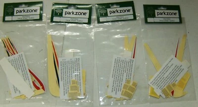 Four (4) ParkZone Sukhoi R/C Airplane Decal Sheets PKZ3503 - Image 1 of 2