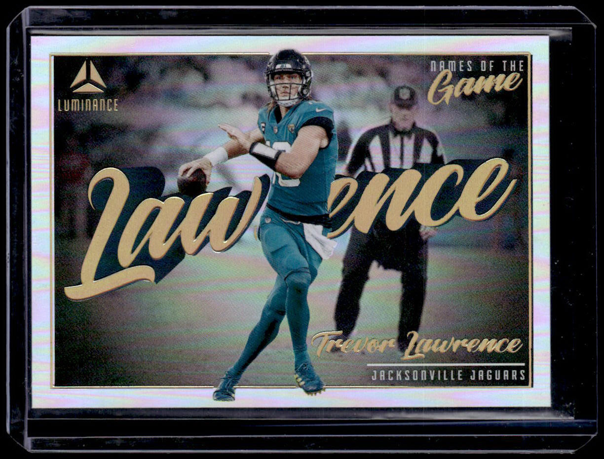2022 Panini Luminance Names Of The Game Trevor Lawrence