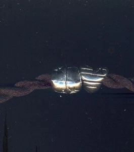 2 Ciondoli Cuore argento tibetano x catene snake 4mm - Foto 1 di 1