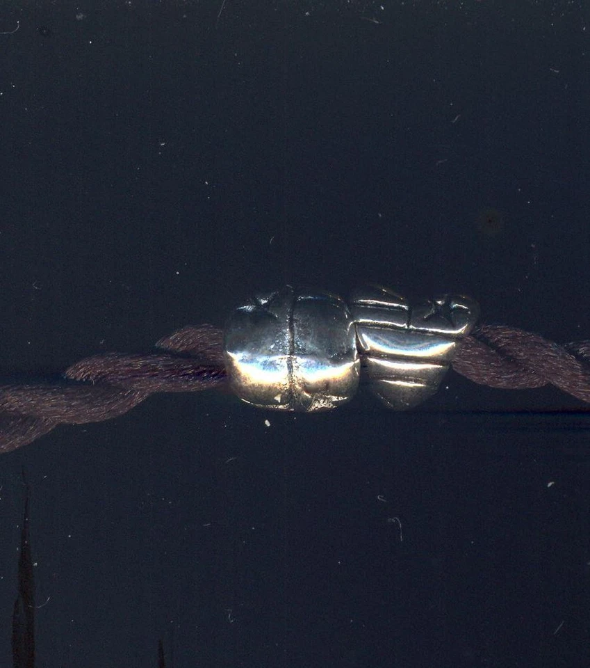 2 Ciondoli Cuore argento tibetano x catene snake 4mm - Immagine 1 di 1