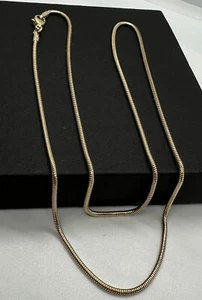 9 Karat Gelb Massivgold 1,4 mm Schlangenkette 16 Zoll/40 cm Halskette (GSNH) - Bild 1 von 5
