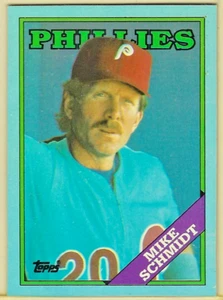 Mike Schmidt - 1988 Topps Wax Bottom Single Card O - Bild 1 von 2
