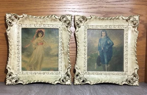 Gainsboroughs Blue Boy and Lawrences Pinkie Framed Prints TMC Chicago SEE PHOTOS - Picture 1 of 11