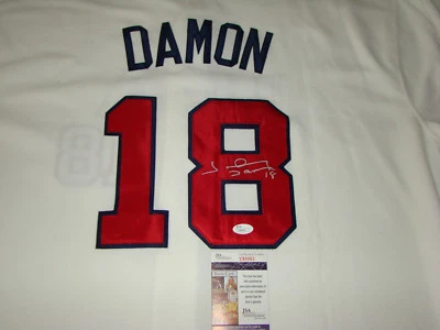 Johnny Damon Hand Signed NWT 06 World Baseball Classic USA Jersey JSA #T88962 - Image 1 of 4