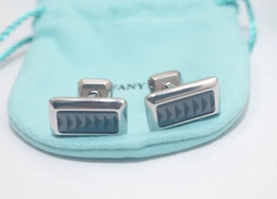 Tiffany & Co. Paloma Picasso Stainless Steel ＆ Black titanium Cufflinks - Image 1 of 4