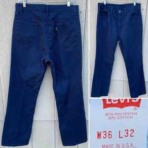 vintage Levis 517 pants blue Sta Prest Made In USA W 36 L 32 Cowboycore - Picture 1 of 12