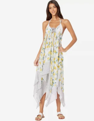 Bonito vestido para mujer Jessica Simpson con cordones, limón, M 6034 Foto 1 de 2