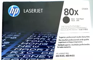 Genuine HP 80X Black Toner - Factory Sealed Box - CF280X - New in Box - Photo 1/3