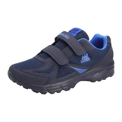 Turnschuhe Sportschuhe Sneaker Freizeitschuhe Herren Klettverschluss Blau 69325