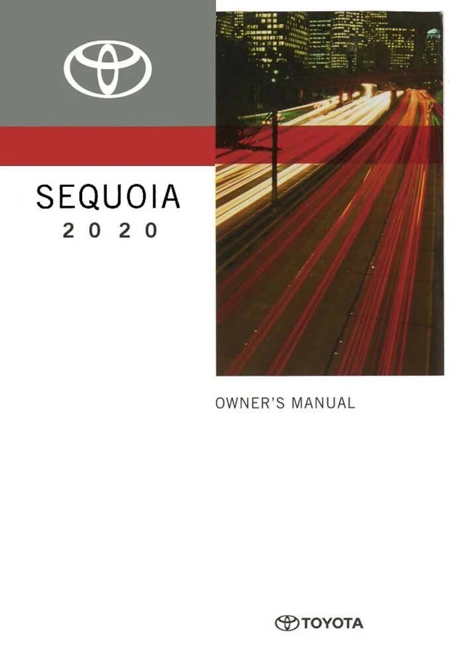 2020 Toyota Sequoia Owners Manual User Guide - Imagem 1 de 1