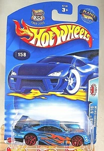 2003 Hot Wheels #158 Pride Rides 5/10 MERCEDES CLK-LM Blue w/Red 5Y Spoke Wheels - Picture 1 of 5